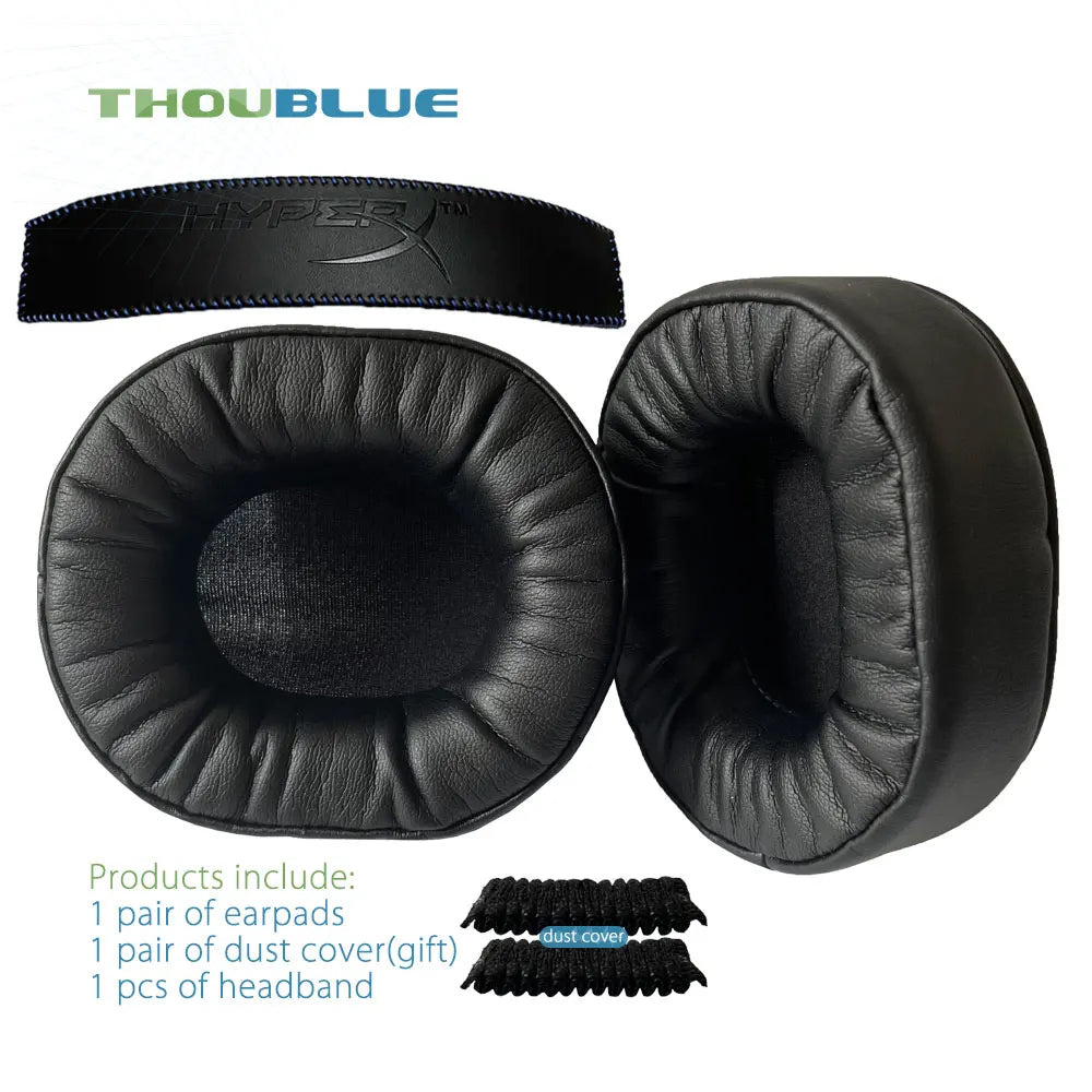 HyperX Cloud Replacement Ear Pads - Memory Foam Over-Ear Cushions 4 and band3 Tidesmit