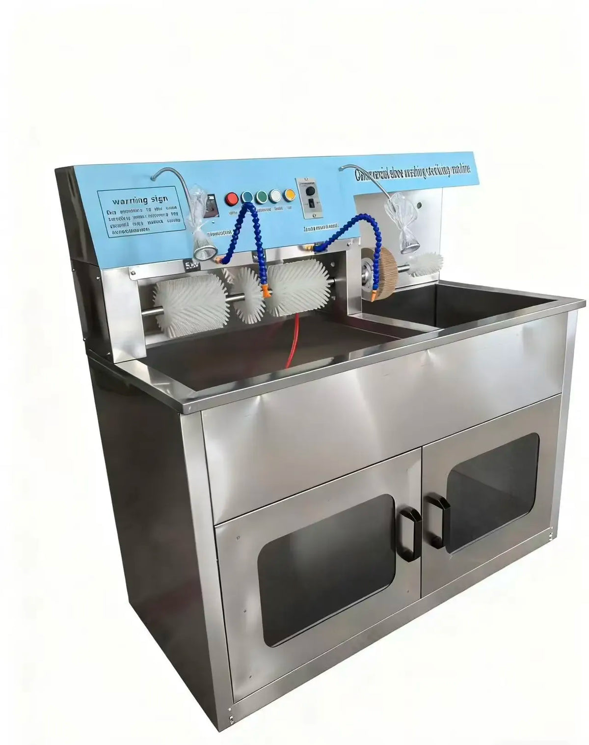 Commercial Large-Scale Dedicated Shoe Washer Dual Tanks and 20-pair Shoe Dryer  for Professional Shoe Stores Laundry Hotel