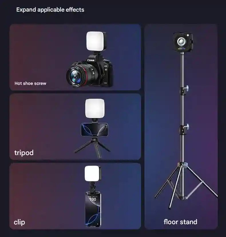 Portable LED Ring Light: Magnetic Selfie Lamp for Content Creation Tidesmit