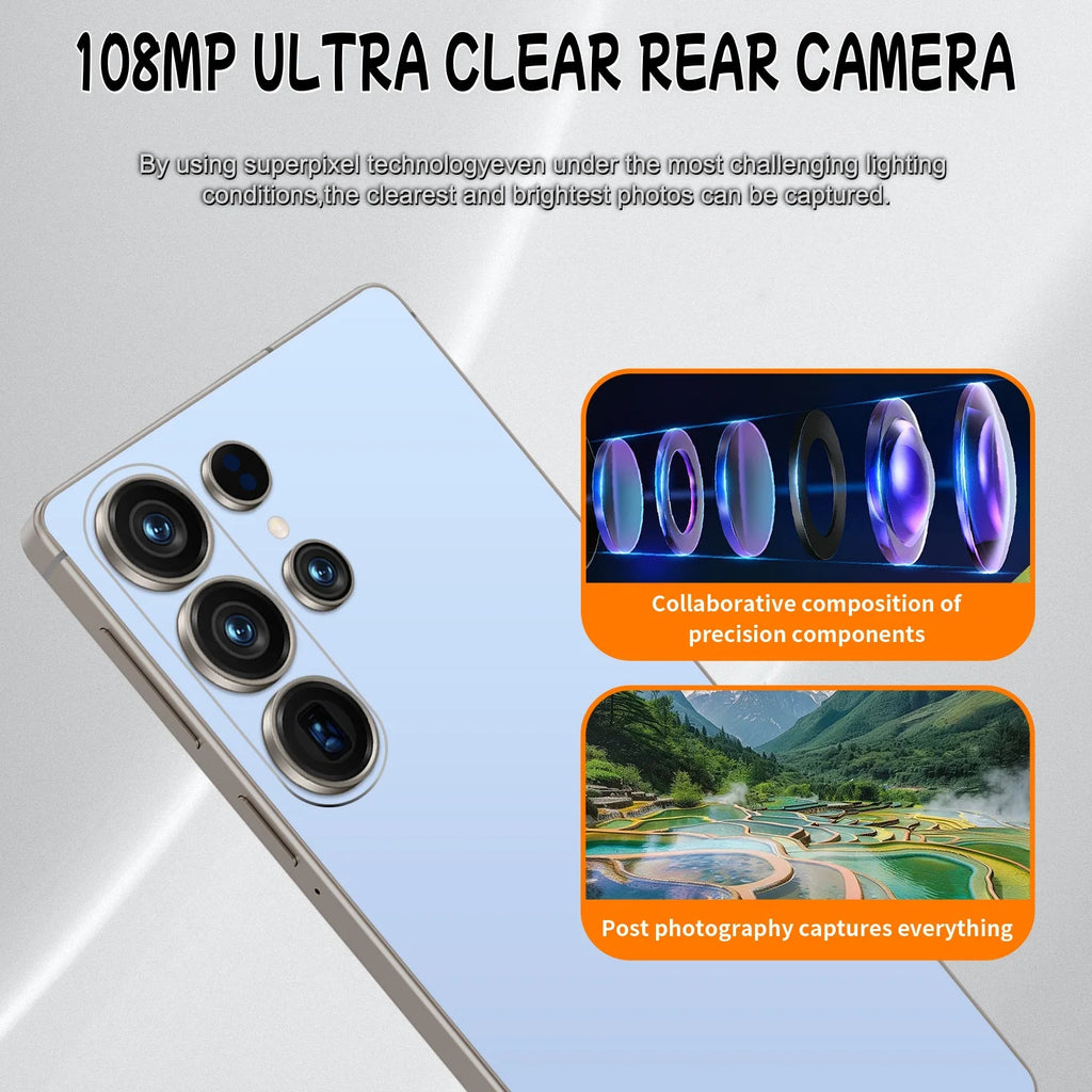 Tidesmit 5G Smartphone - 1TB Storage, 16GB RAM, Unlocked Dual SIM Tidesmit