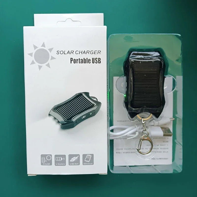 Solar Keychain Charger 1200mAh - Portable Power Bank by Tidesmit Tidesmit