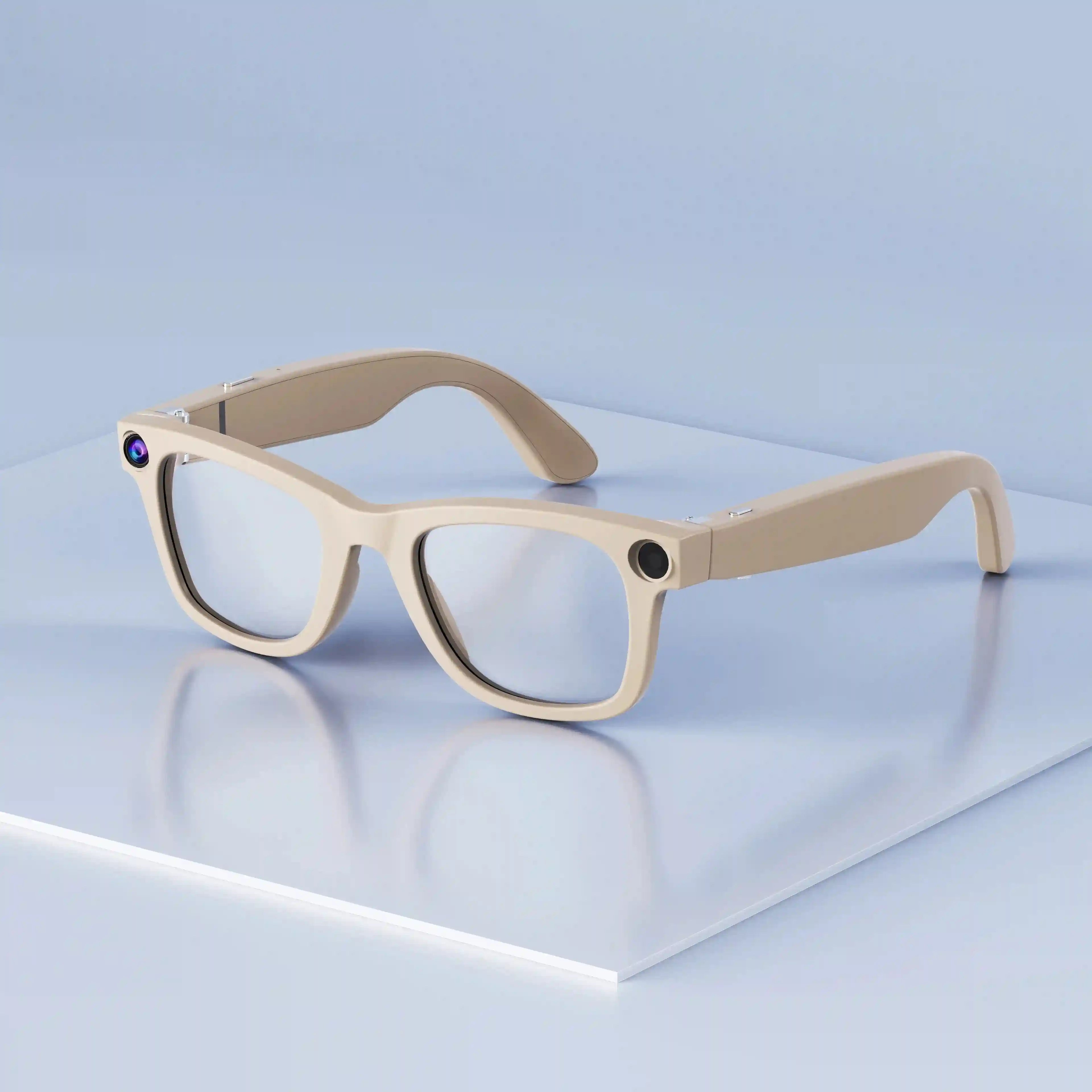 Smart Glasses with Integrated Camera, Music and Translation - Tidesmit G300 G300-Beige gradient Tidesmit