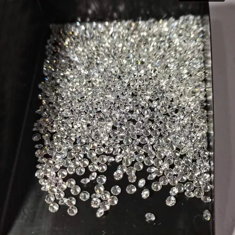 Lab Grown Melee Diamond Stones DF 0.01ct Round Cut Hpht Loose Diamonds Precious Gems