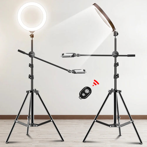 10 Inch LED Ring Light with Tripod Stand for Content Creation Tidesmit
