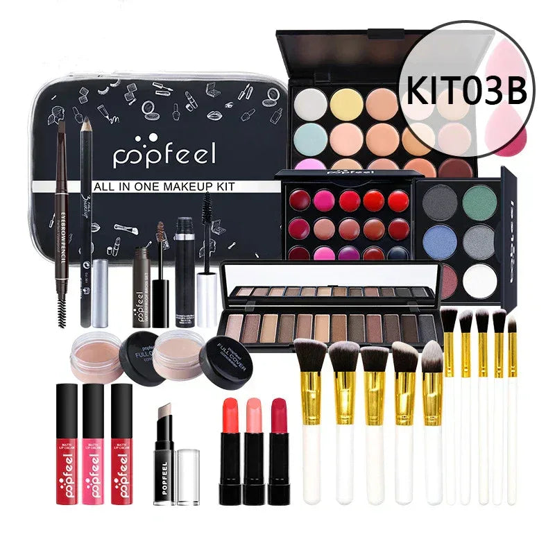 Professional Makeup Kit: All-in-One Salon-Quality Set for Beginners Professional Makeup Kits KIT03B Tidesmit