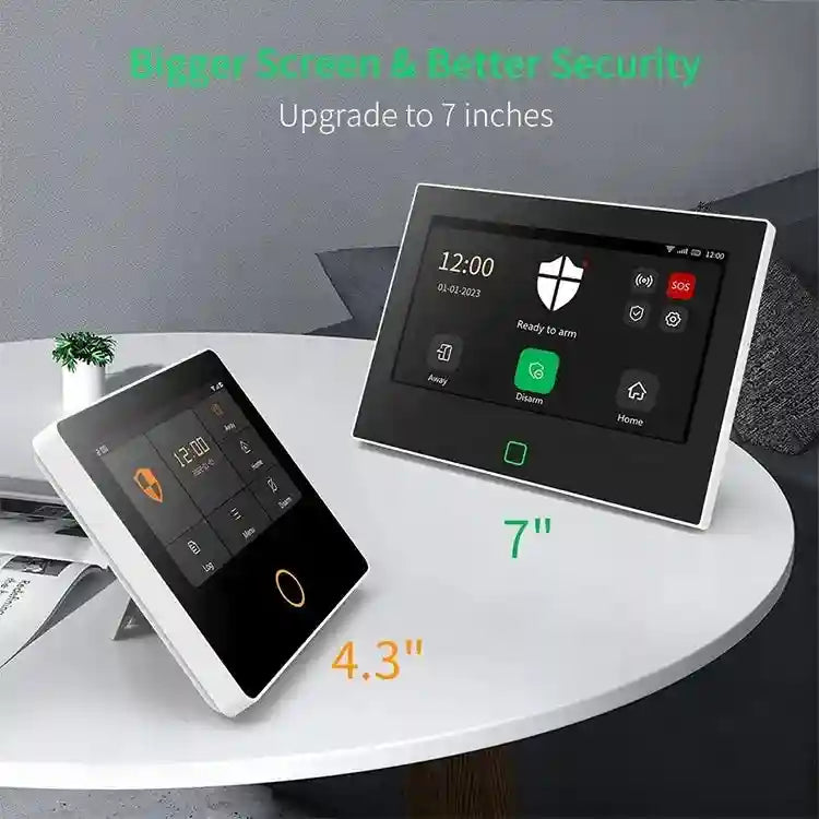 Smart Home Security Alarm System 4G WiFi - 7 Inch Touch Screen Tidesmit
