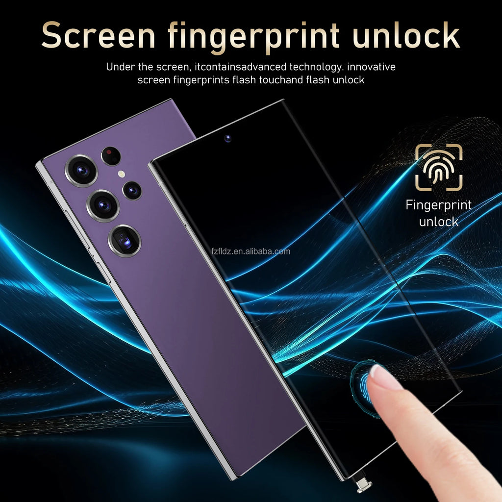 Tidesmit S24 Ultra 7.3 inch 5G smartphone with 16GB RAM 1TB storage and 108MP camera in sleek modern design