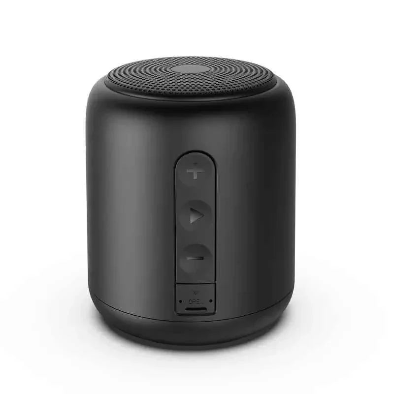 Portable Bluetooth Speaker with Microphone - Rugged ABS Waterproof Design Black ABS+Silica gel My Store