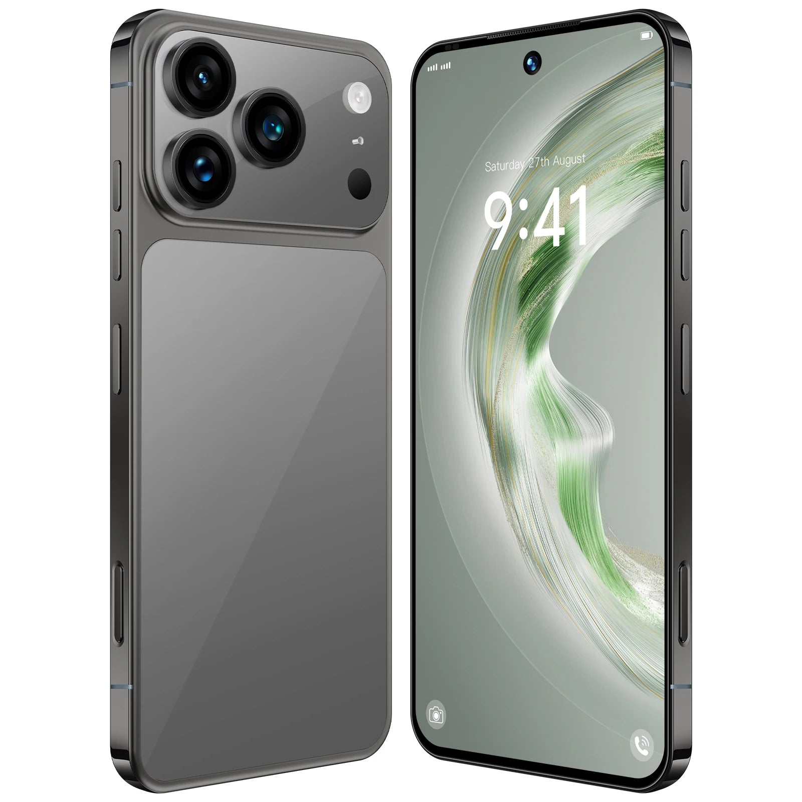 Tidesmit Satellite 5G Smartphone, 7.3 Inch AMOLED, 1TB Storage, 16GB RAM Black 16g 1TB Tidesmit