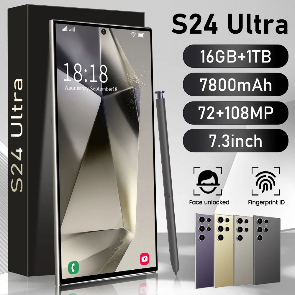 S24 Ultra 5G Smartphone 16GB RAM 1TB Storage - Unlocked Mobile Tidesmit