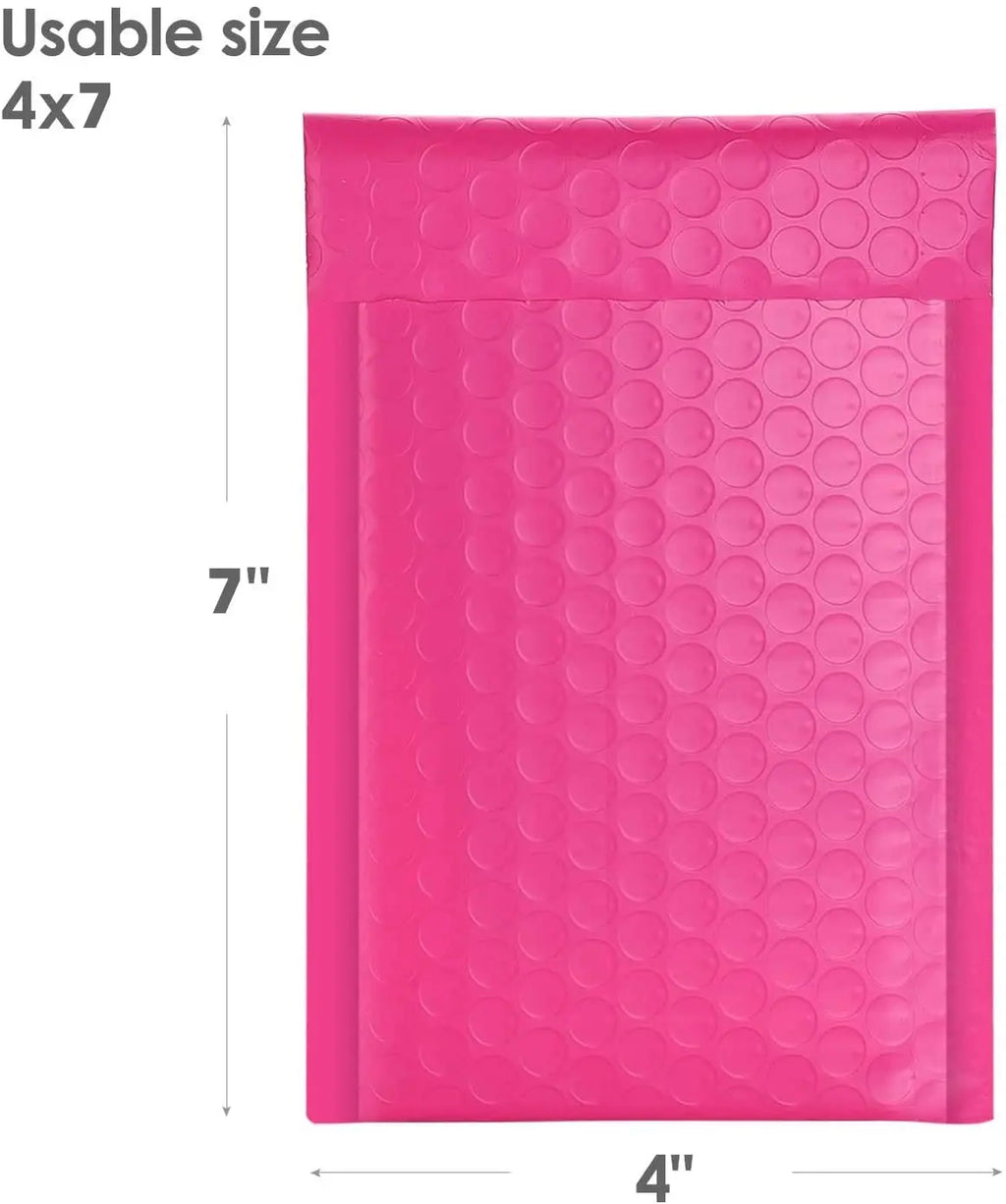 Customized XIMAN Brand Metallic Holographic Envelope Packaging Bubble Mailers Eco Friendly Recycled Plastic Cosmetic Packaging