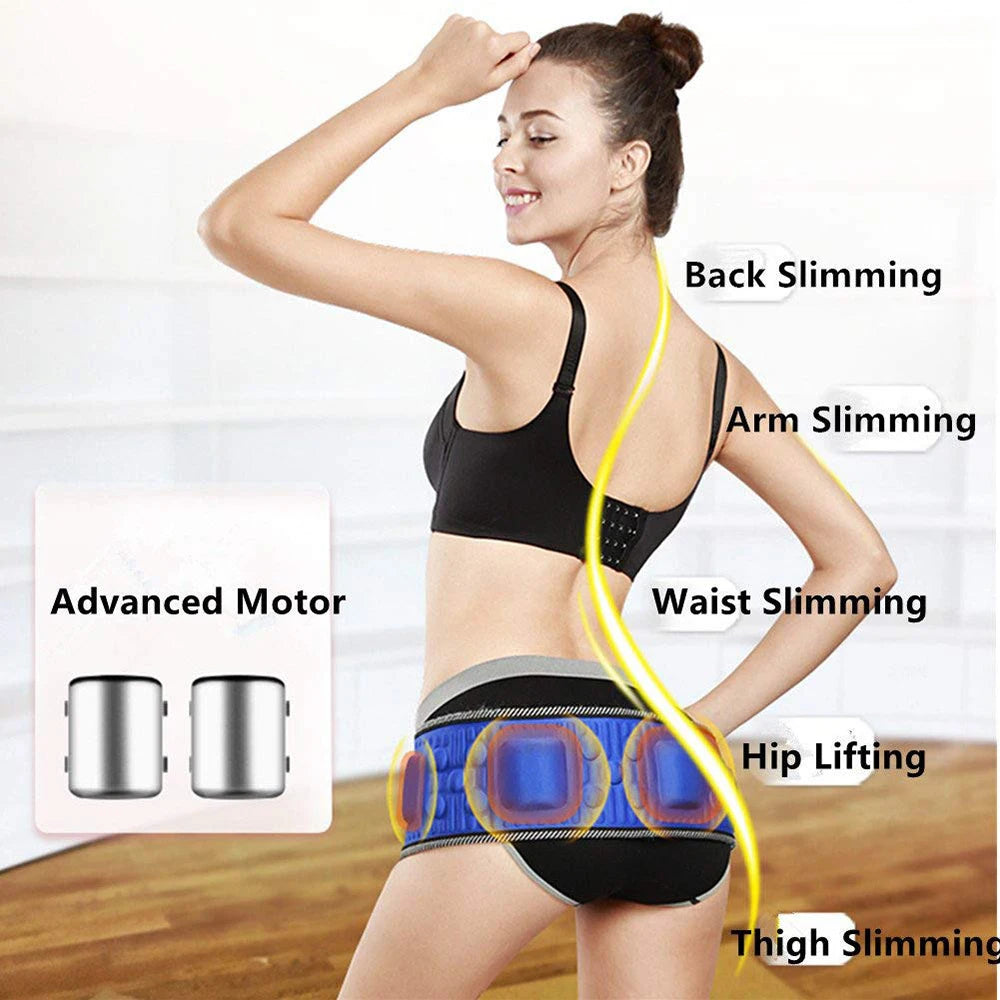 Vibration Abdominal Massage Belt for Waist Slimming - Tidesmit EU Plug Relaxation Treatment Tidesmit
