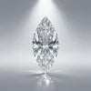 Marquise-cut lab diamond solitaire with crisp faceted edges