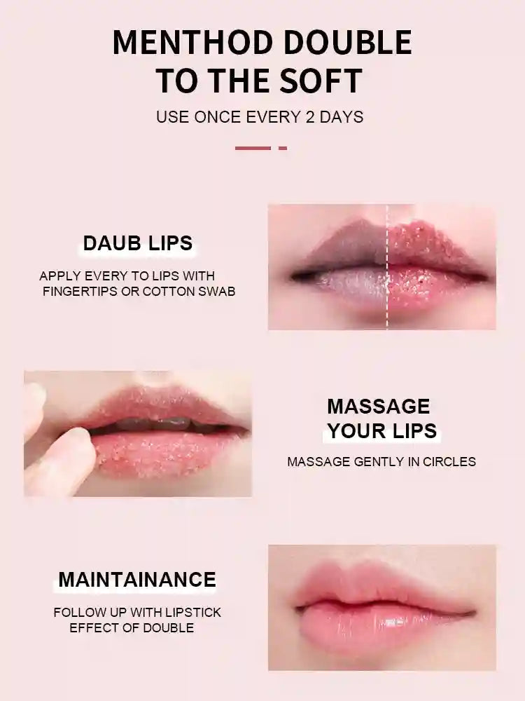 Sugar Lip Scrub Exfoliator for Smooth Lips - Organic Mint by Tidesmit Lip Care Tidesmit