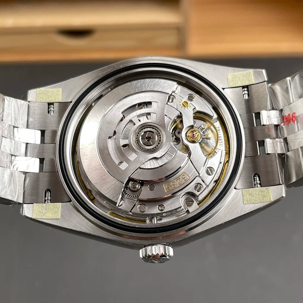 41mm Custom Men Mechanical Watch 904L VSF DD3235 Movement Smoked Green Dial Watch for Men Luxury Top-Quality