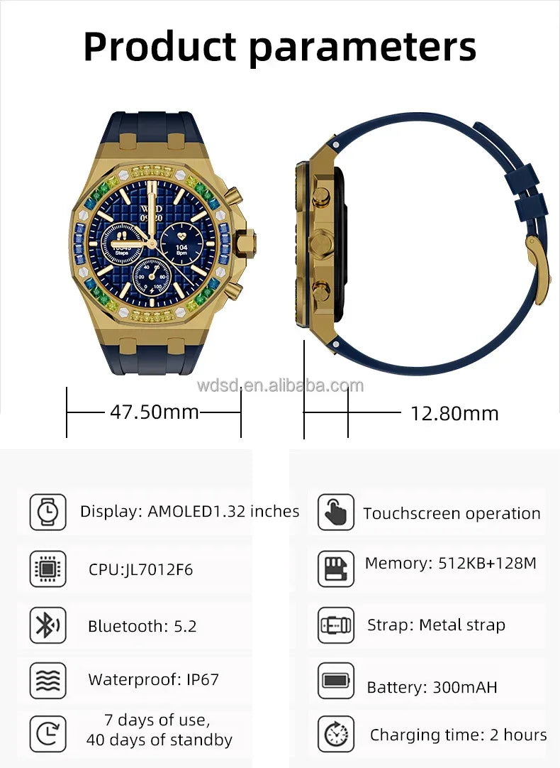 Smartwatch with GPS, Heart Rate Monitor, and Bluetooth Calling My Store