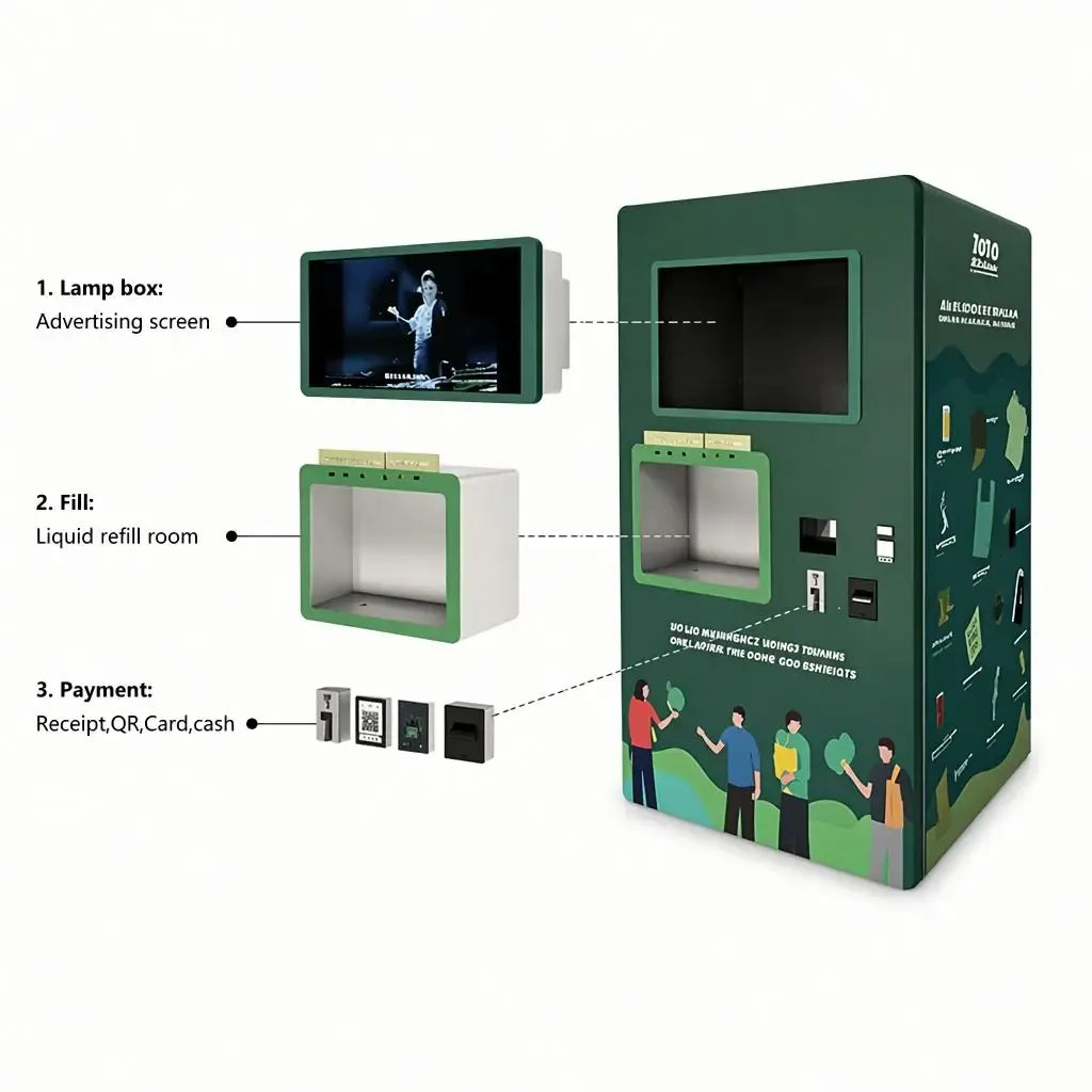 Coin-Operated Shoe Washing Vending Machine Automatic Detergent Dispensing Disinfection Dryer Heavy-Duty Self Service Equipment