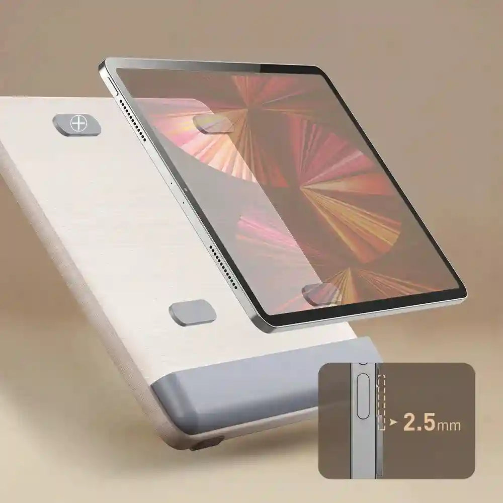 Foldable Tablet Stand – Adjustable Ergonomic Riser White | Tidesmit Tidesmit