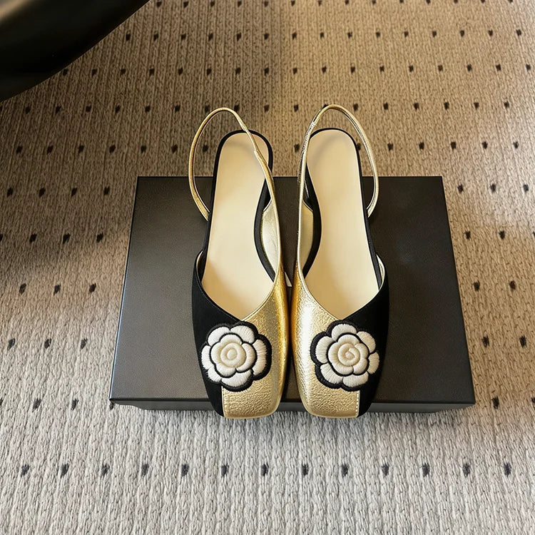 Luxury CC Style Designer Shoe Women for Women New Styles Women's Flat Shoes Loafers Shoes for Women Lady Shoe Slingback Pumps
