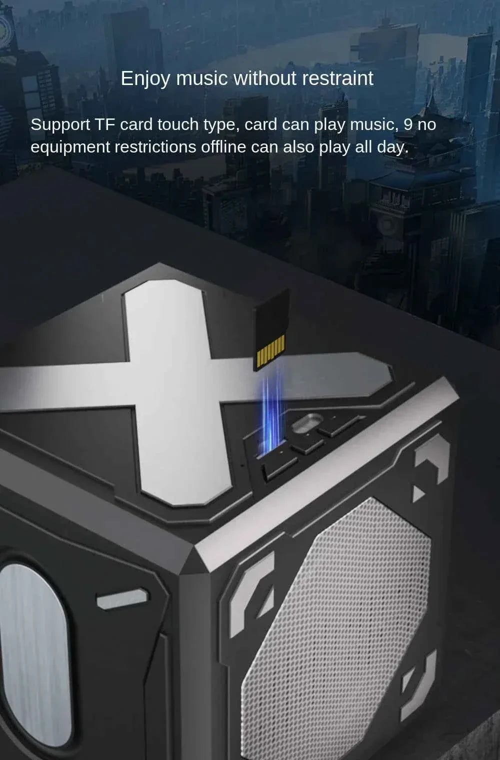 Portable Bluetooth Speaker | Hi-Fi Subwoofer with 360 Sound - Black My Store