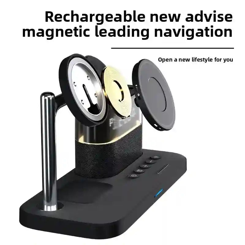 3-in-1 Wireless Charger Station - Qi Certified MagSafe Compatible Tidesmit