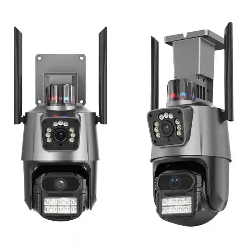 4K Dual Lens WiFi Security Camera | 6MP Smart Home Outdoor PTZ Tidesmit