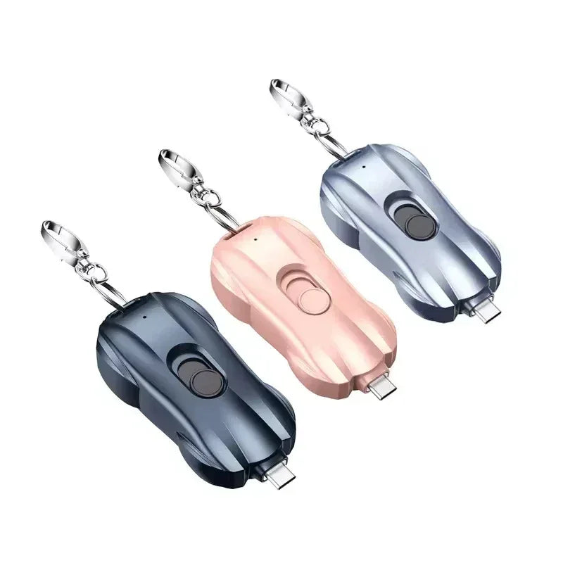 Portable Keychain Power Bank | 1500mAh Fast Charging for iPhone & USB-C Tidesmit