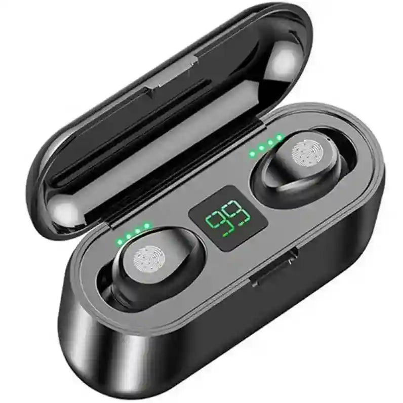 Tidesmit Wireless Gaming Earbuds with 2000mAh Charging Case - Black Tidesmit