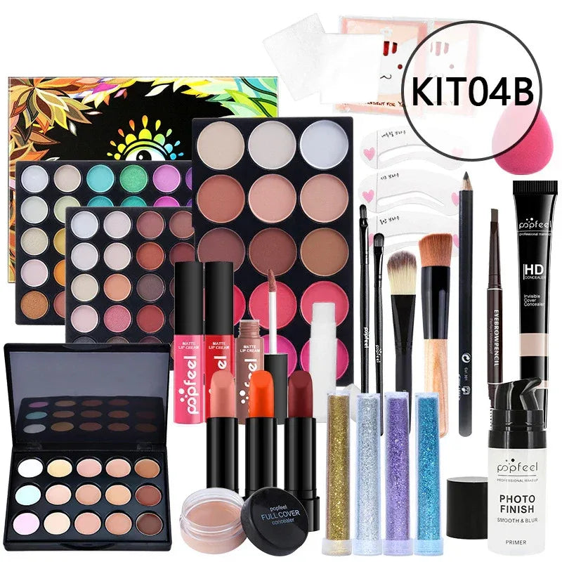 Professional Makeup Kit - Long-Lasting Salon-Quality Cosmetics Professional Makeup Kits KIT04B Tidesmit