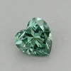 1-3ct Synthetic Diamond Fancy Vivid Green Color VS1IGI Certified Lab Grown Heart Cut Diamond for Jewelry Making