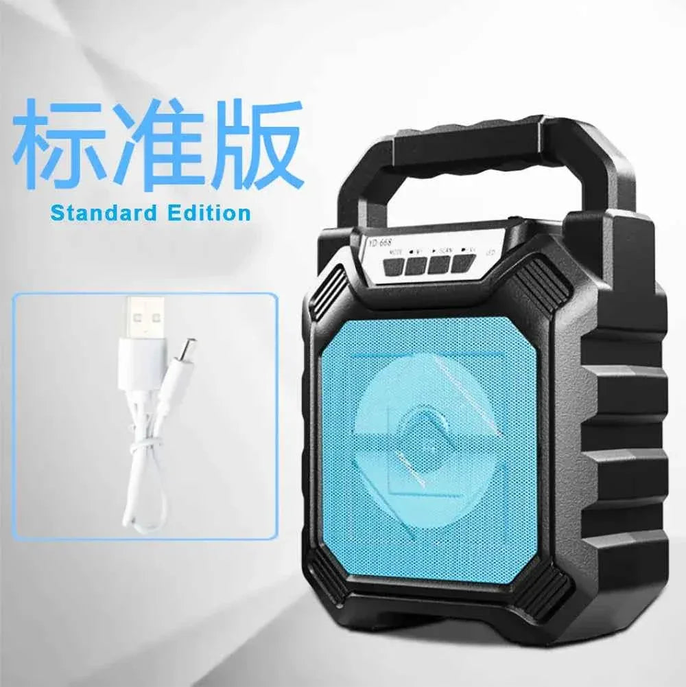 Portable Bluetooth Speaker 9W with FM Radio and Bass Boost - Black My Store