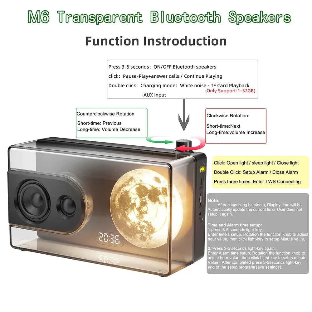 Portable Bluetooth Speaker with RGB Bass - HiFi Wireless Audio My Store