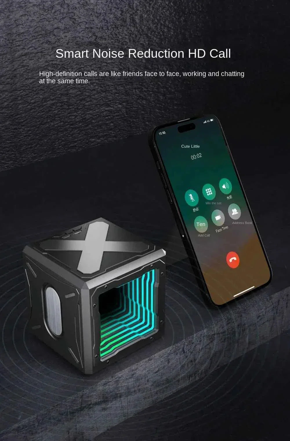 Portable Bluetooth Speaker | Hi-Fi Subwoofer with 360 Sound - Black My Store
