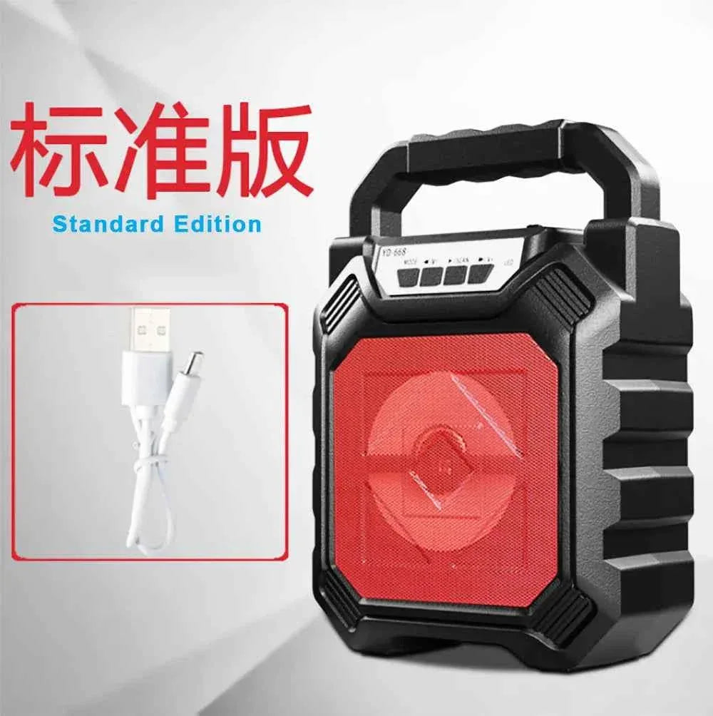 Portable Bluetooth Speaker 9W with FM Radio and Bass Boost - Black My Store