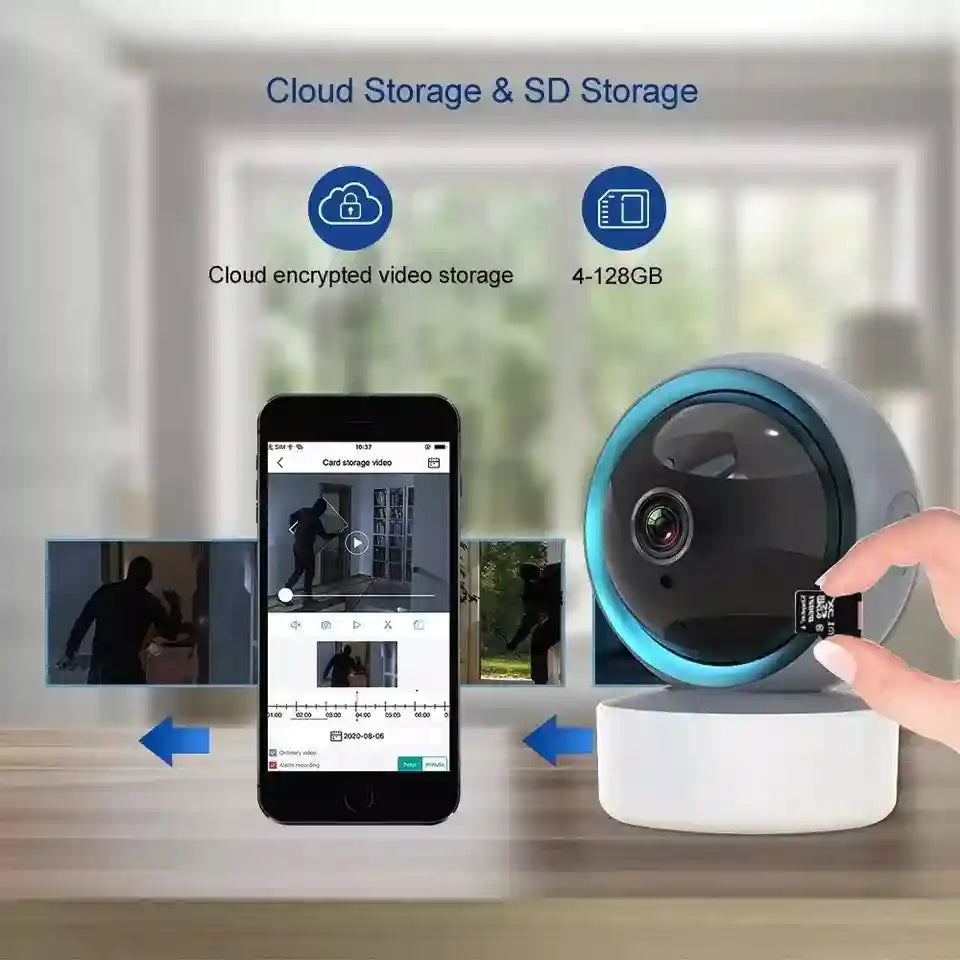 WiFi PTZ Security Camera 4K with Auto Tracking - Night Vision Surveillance Tidesmit