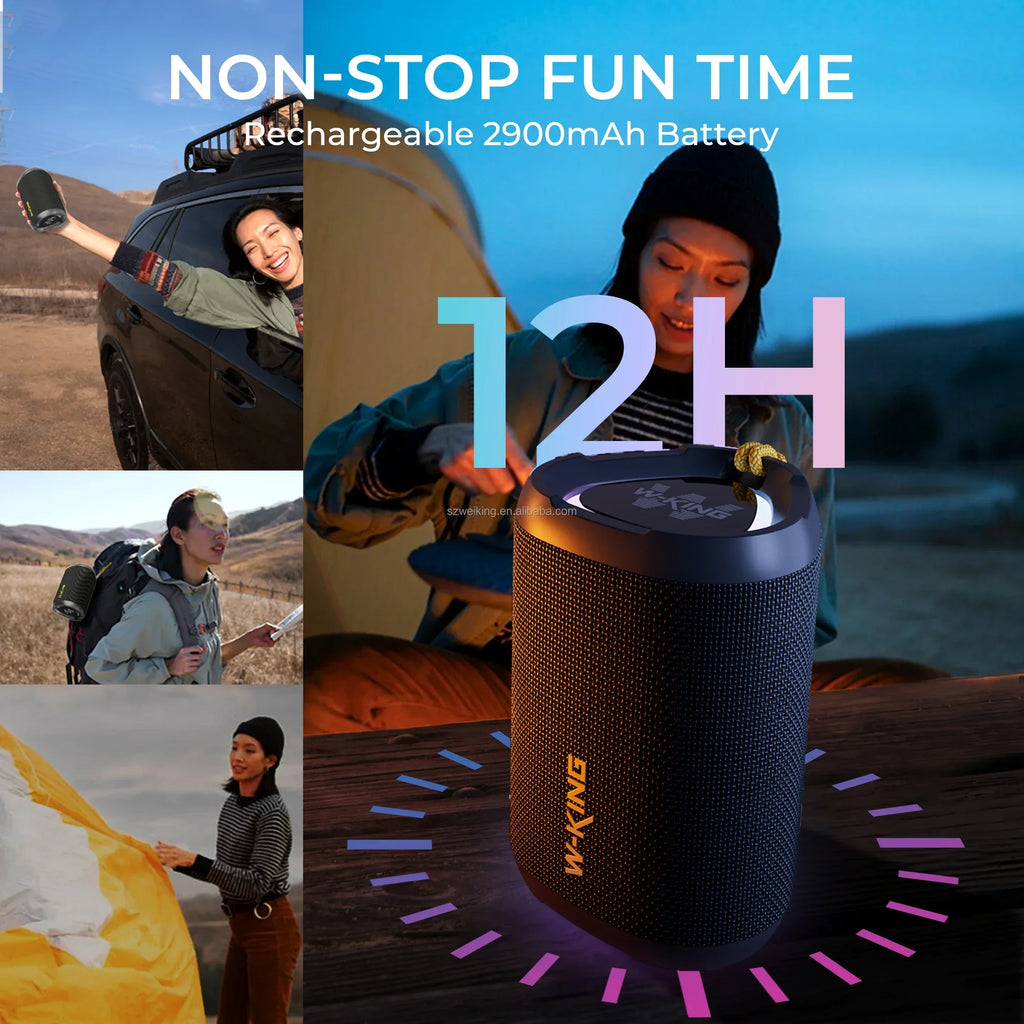 Portable Bluetooth Speaker Waterproof IPX6 with 360 Sound and Bass Boost My Store