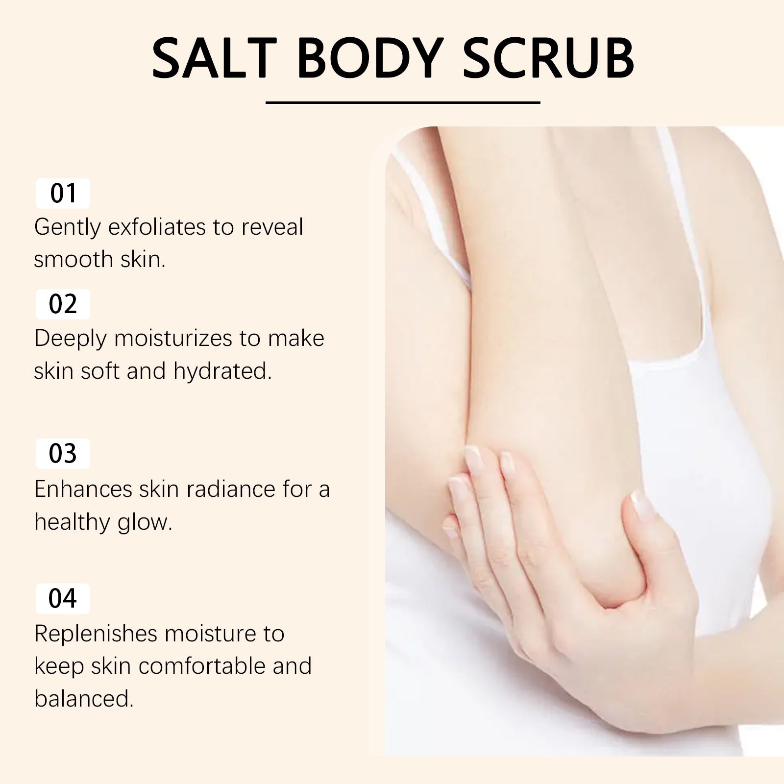 Coconut Body Scrub 50g | Natural Exfoliating Brightening Treatment Scrubs Treatments Tidesmit