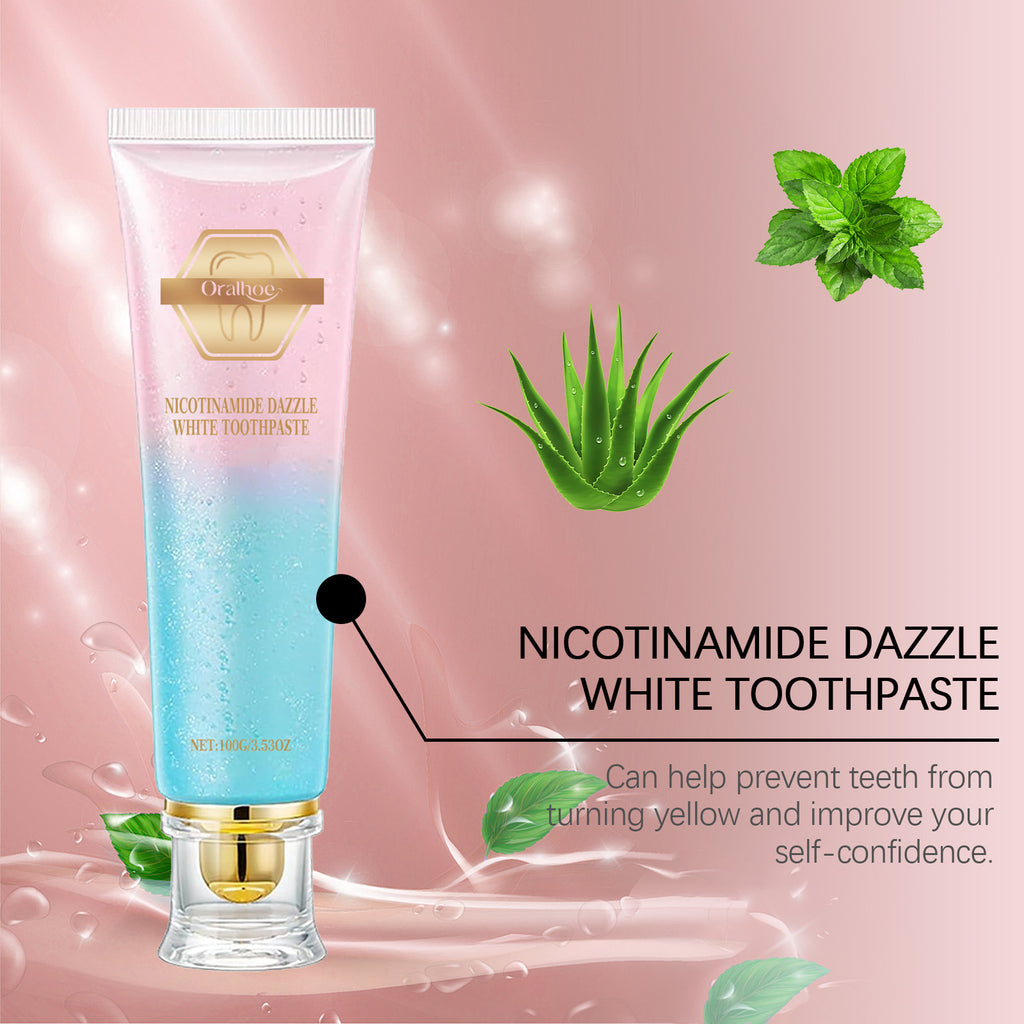 Tidesmit Niacinamide bleaching toothpaste for teeth whitening plaque removal and fresh breath oral hygiene