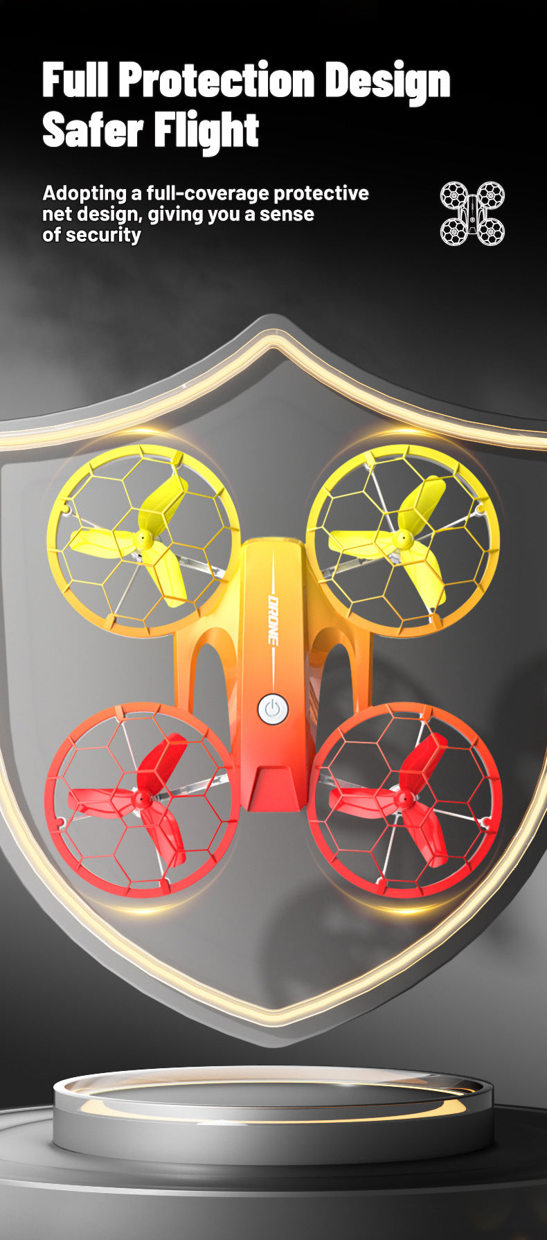 Mini Racing Drone H127 with Altitude Hold & 360 Flips - Violet Tidesmit