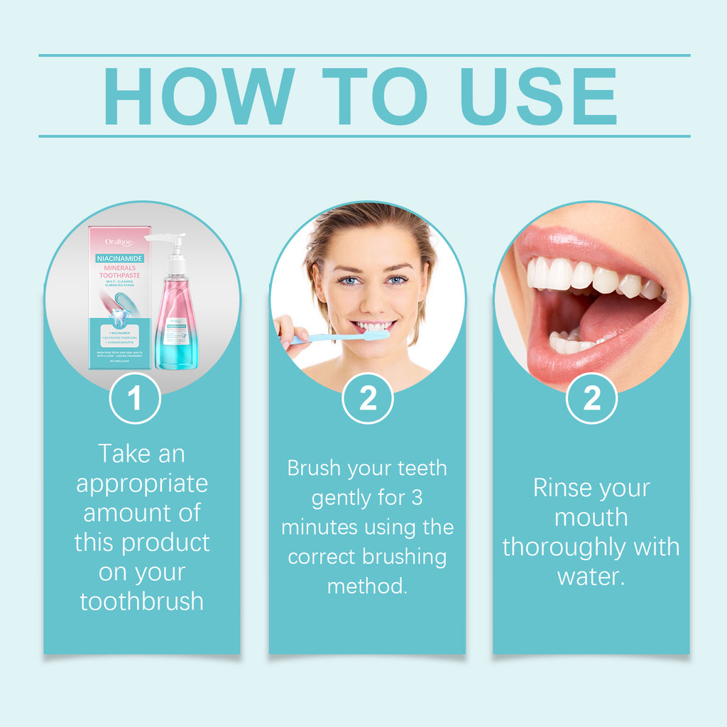 Tidesmit Niacinamide bleaching toothpaste for plaque removal, yellow stain reduction, and fresh breath dental care.