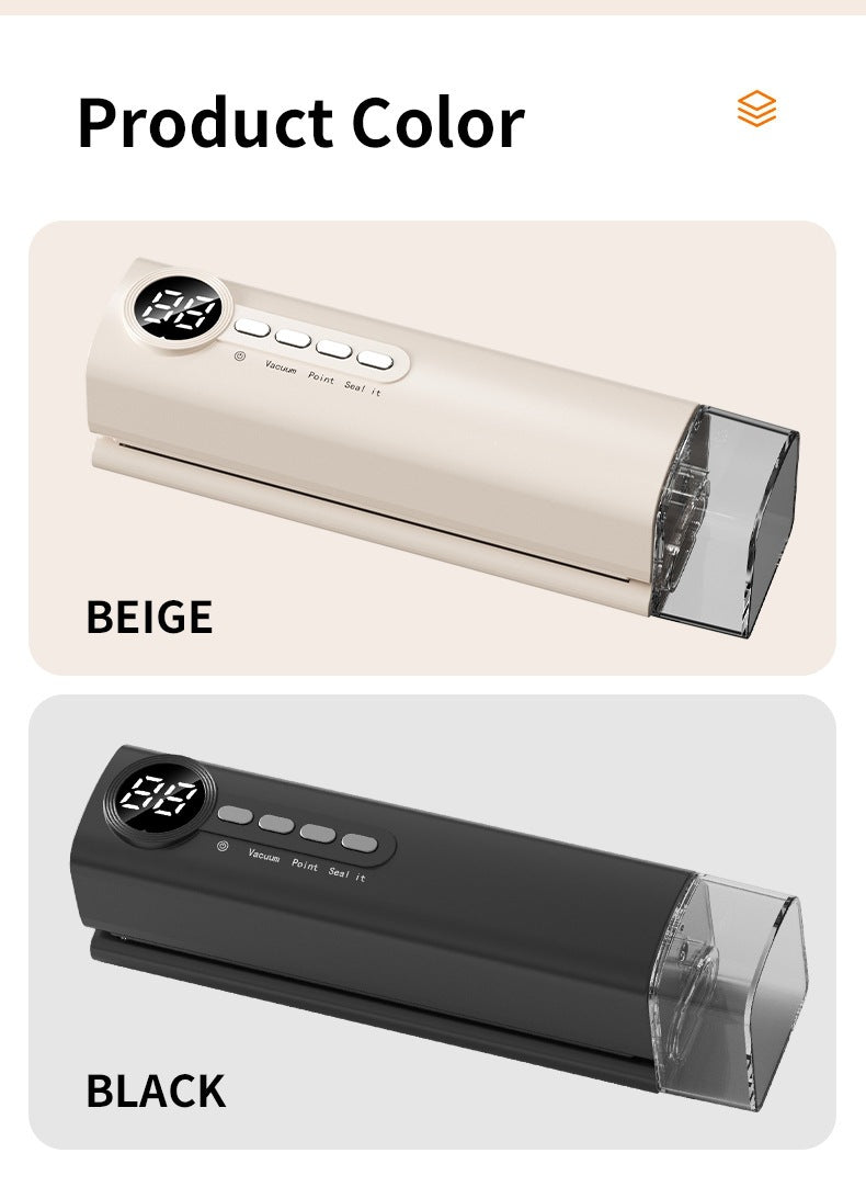 Cordless Rechargeable Vacuum Sealer Machine-90W Strong Suction ≥-62kPa, Fully Automatic Food Sealer for Dry/Moist Food