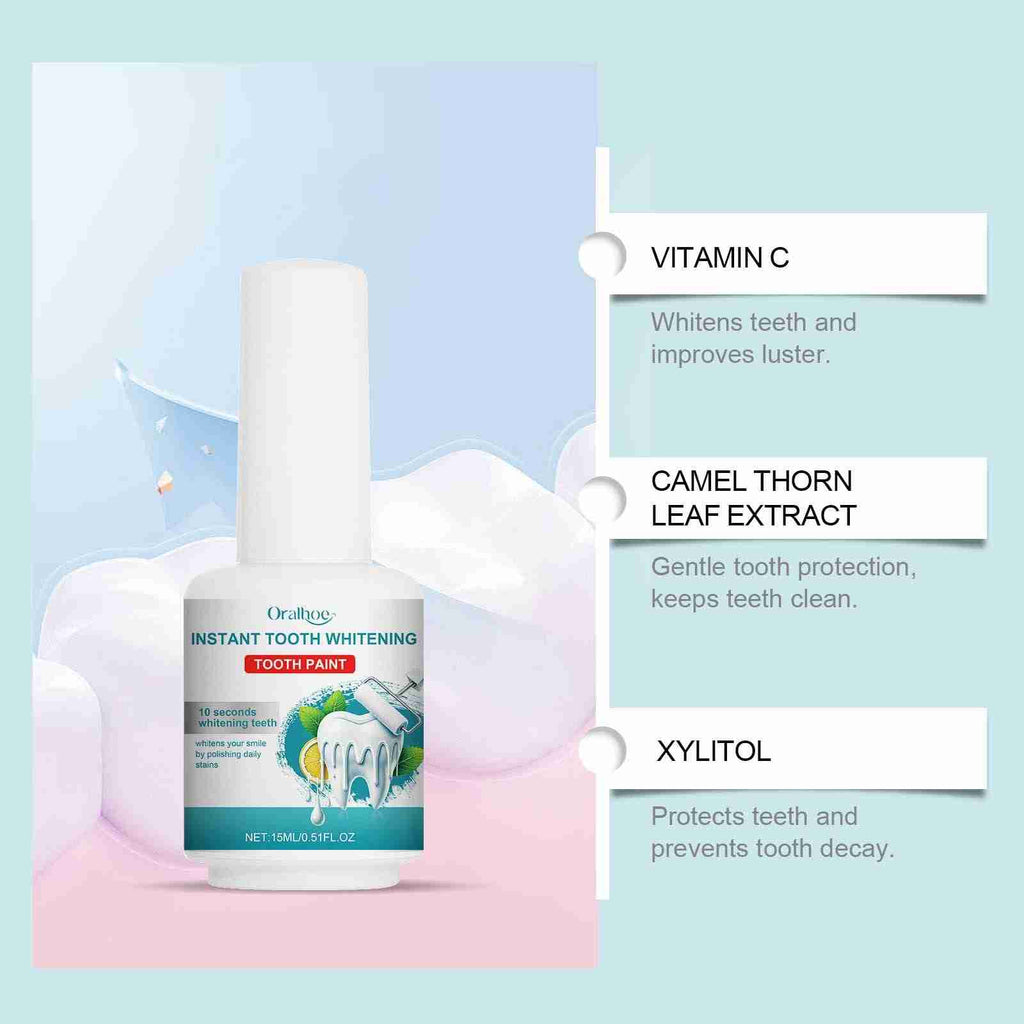 Tidesmit teeth whitening paint for removing stains and tartar for fresh breath and improved oral hygiene