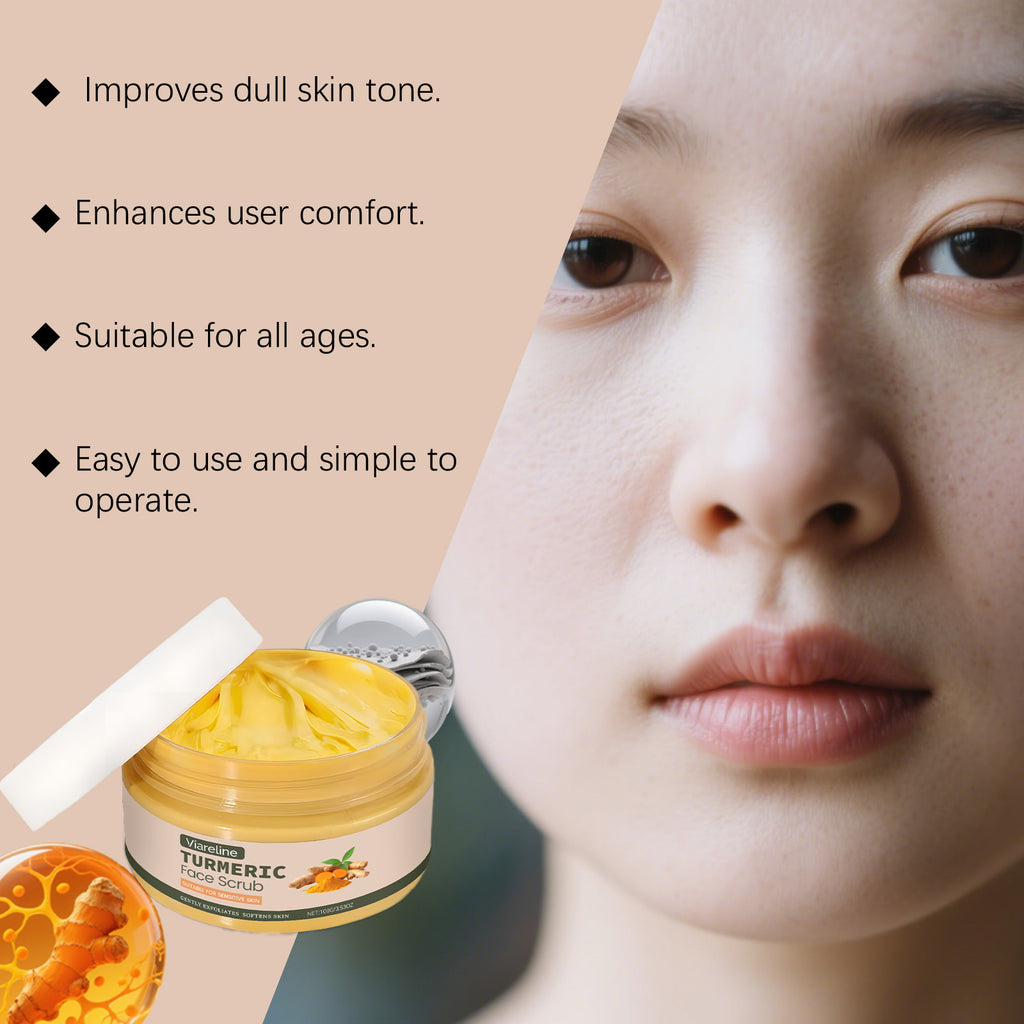 Turmeric Facial Scrub for Radiant Skin - Natural Exfoliating Treatment Scrubs Treatments Tidesmit