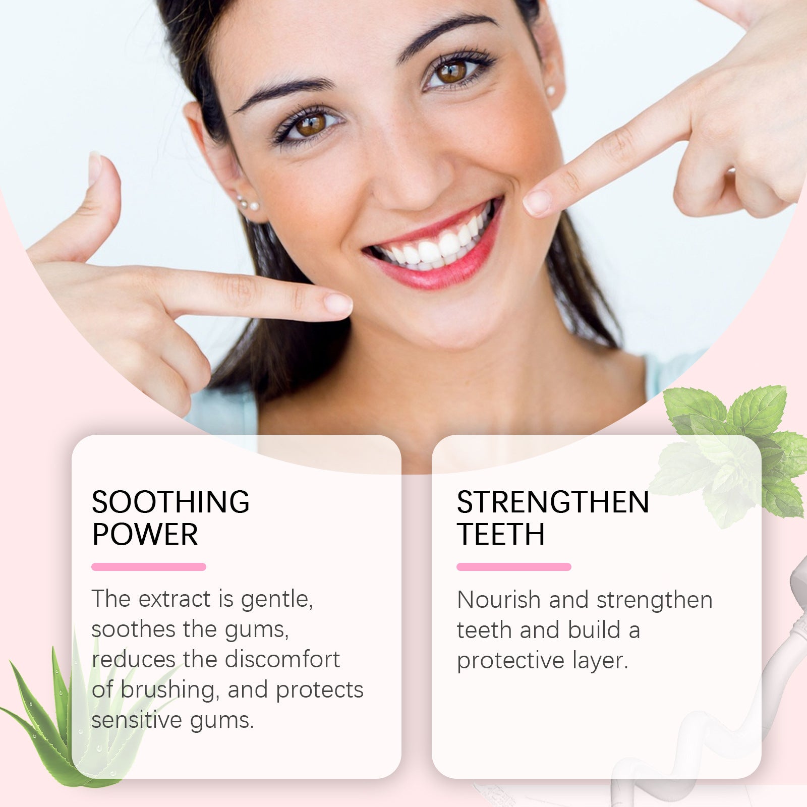 Tidesmit Niacinamide teeth whitening toothpaste for plaque removal, stain reduction, and fresh breath.