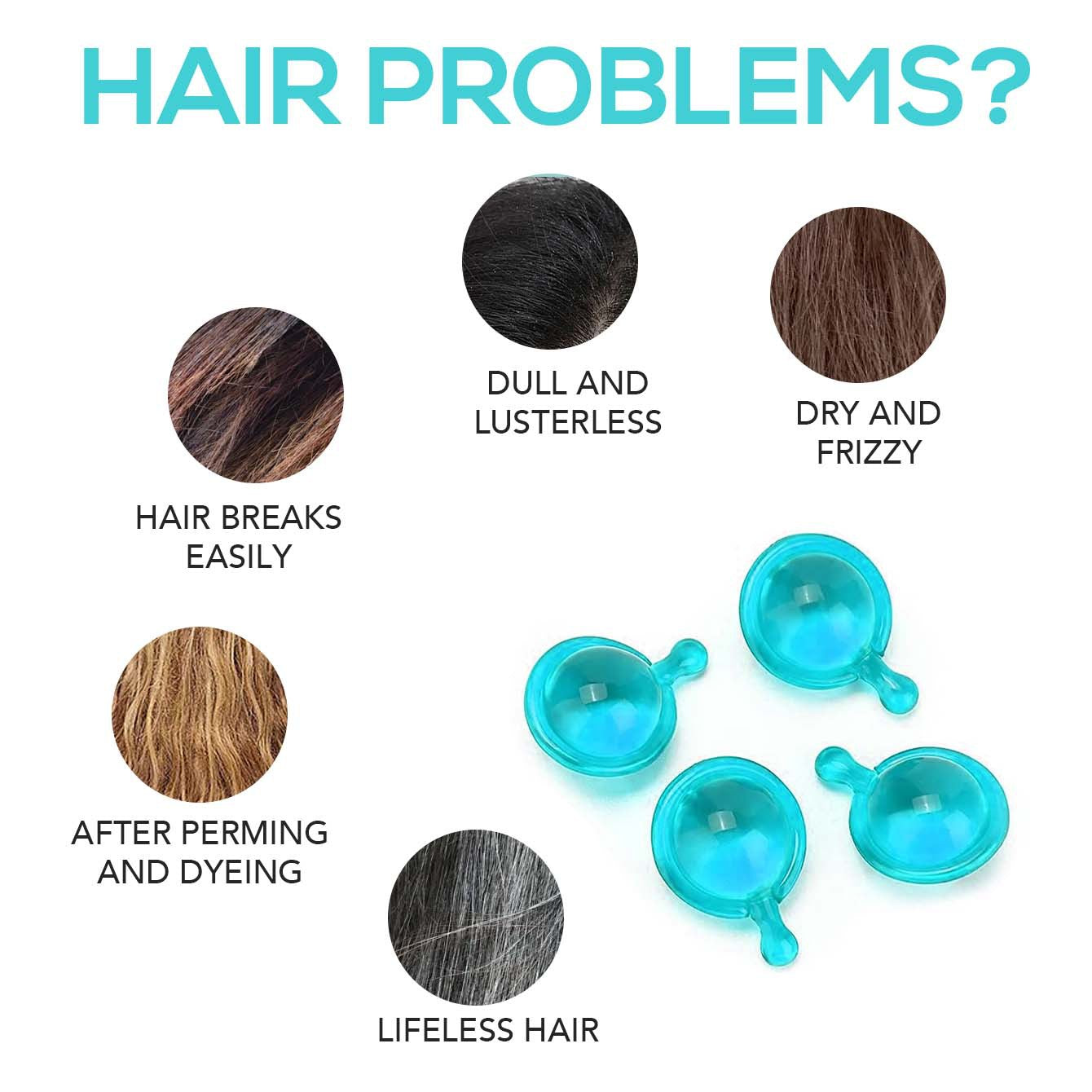 Tidesmit Magic Keratin Hair Vitamin Capsules for deep moisturizing, frizzy hair repair, and shiny, smooth hair care.
