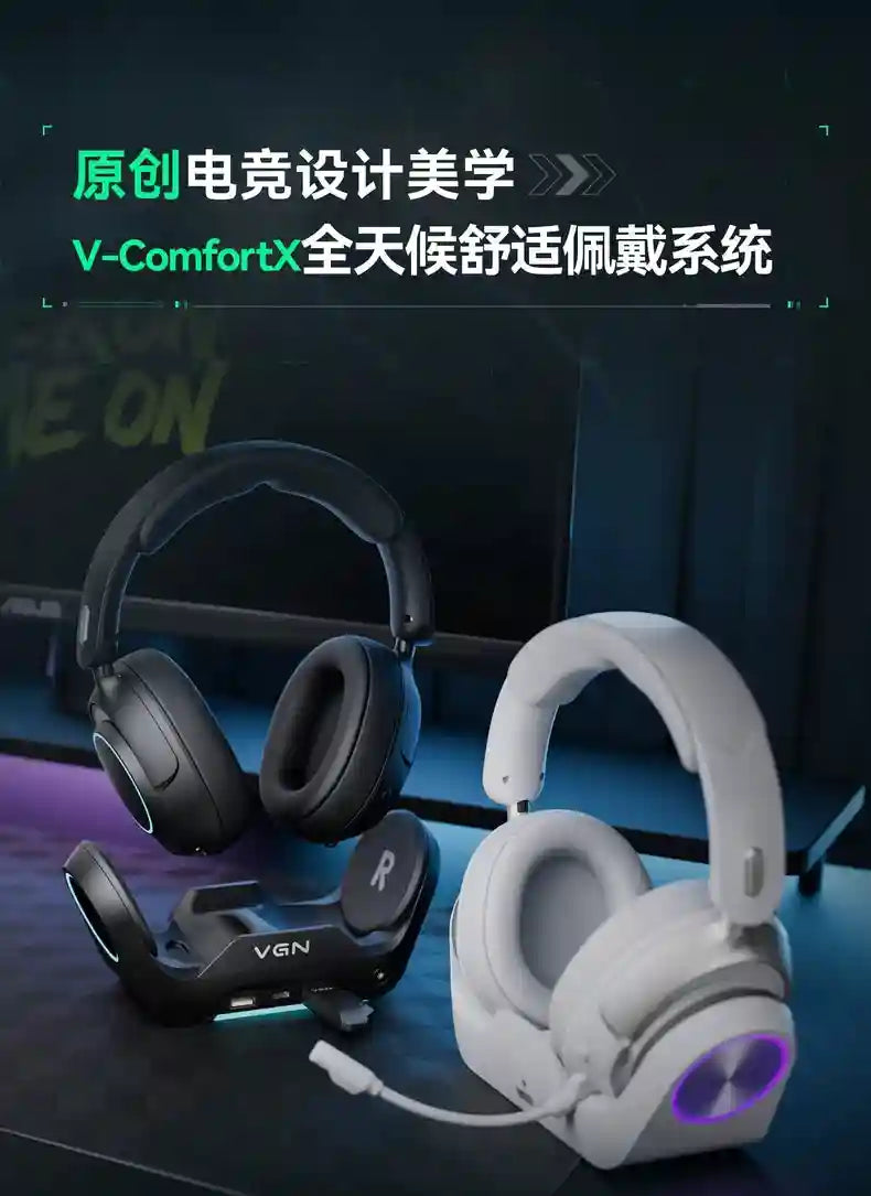 Tidesmit Wireless Gaming Headset – Low Latency Over-Ear PC Audio Tidesmit