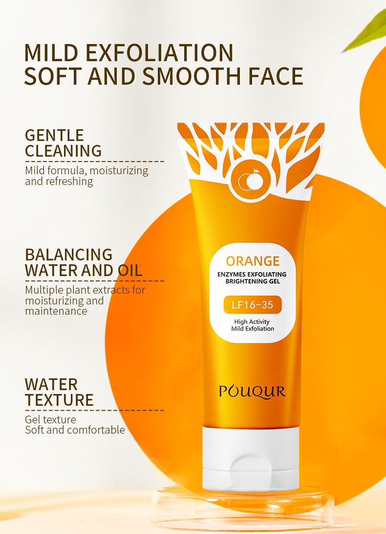 Orange Exfoliating Gel - Brightening Face & Body Scrub 100g Scrubs Treatments Tidesmit