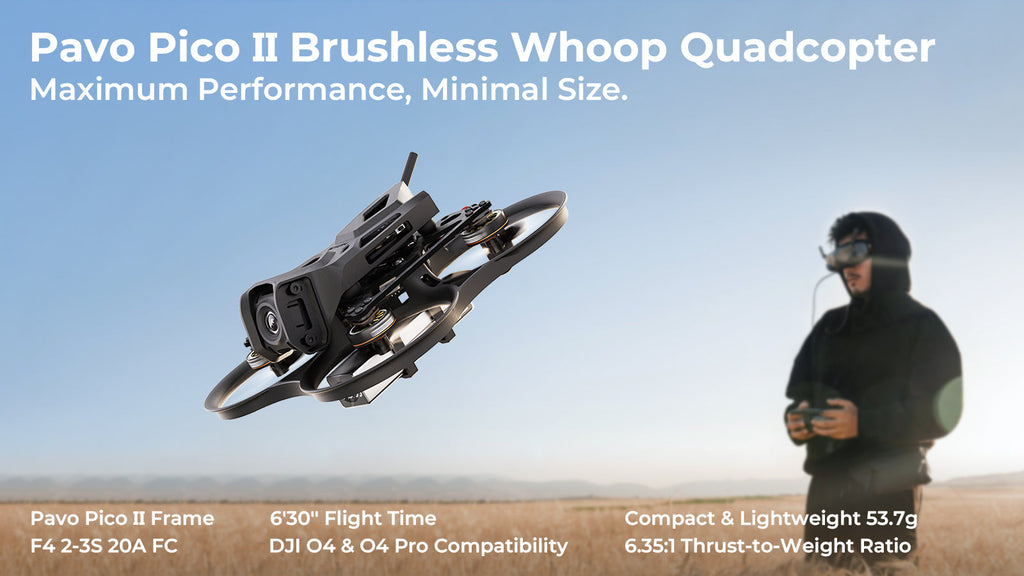 Pavo Pico II Brushless Cinewhoop Drone | 2-3S 20A Flight Controller Tidesmit