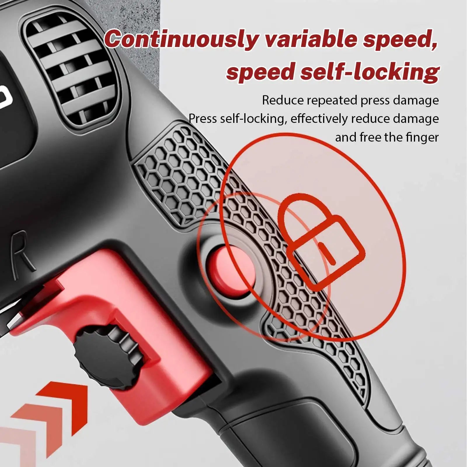 0-3000RPM Brushless Electric Screwdriver Drill 13mm Metal Keyless Chuck Wireless Drilling Machine Household Industrial Repair Tool