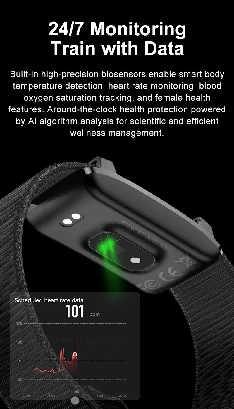 ZH Digital Sport Fitness Tracker Smart Bracelet Heart Rate Blood Pressure Monitor Pedometer Call Reminder Smartwatch Band